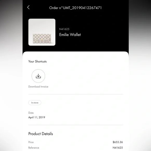 Louis Vuitton Emilie Wallet in white and pink - Picture 5 of 6